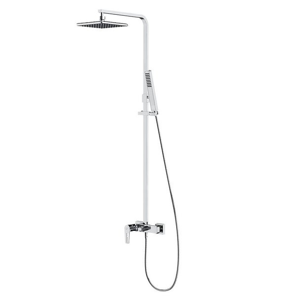 KOLUMNA NATRYSKOWA MILLE Z BATERIĄ STANDRD CHROM