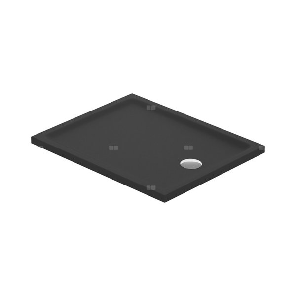 BRODZIK PROSTOKĄTNY TAKO 100X80X4 CZARNY MAT