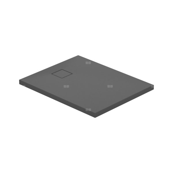 SET C258 BRODZIK PROST TAKO SLIM 100X80X4,5 SZARY MAT + SYFON (VIRT)