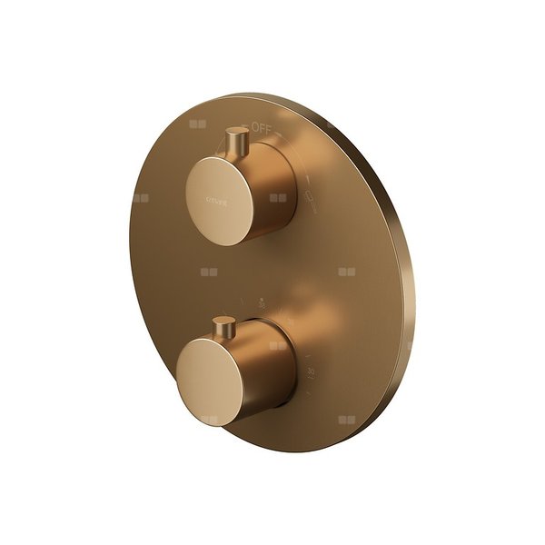 BATERIA WAN-NATR TERMOST. PODTYNKOWA ZEN Z BOKSEM MIEDŹ SZCZOTKOWANA