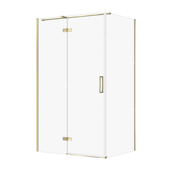 KABINA PRYSZNICOWA CITY Z ZAWIASAMI ZŁOTA 120X90X195 LEWA TRANSP