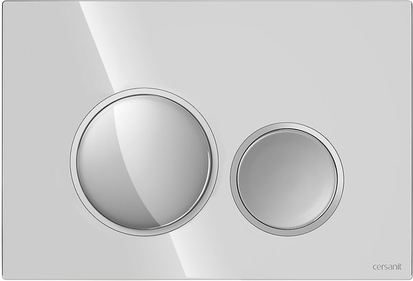 PRZYCISK LUNA RING CHROM BŁYSK DETAL CHROM MATOWY