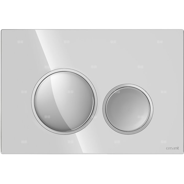 PRZYCISK LUNA RING CHROM BŁYSK DETAL CHROM MATOWY