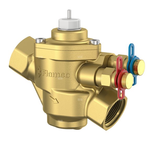 Zestaw NexusValve Vivax G1 EQM DN25S z siłownikiem elektromechanicznym 24 V AC, 3 punktowym, programowalnym