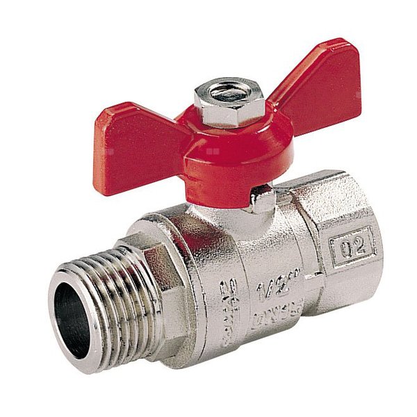 Zawór kulowy COMAP 3/8'' GZ x GW, uchwyt: motylek