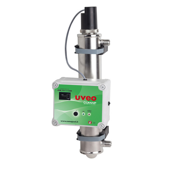 Sterylizator UVc kompletny, stal nierdzewna, 5 bar 3/4" - 3 m3/h - 55W