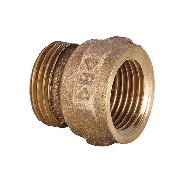 Część śrubunku ze stożkiem CONEX BÄNNINGER 4380 G, brąz, 1 1/2'' x 2'' (GW x GZ)