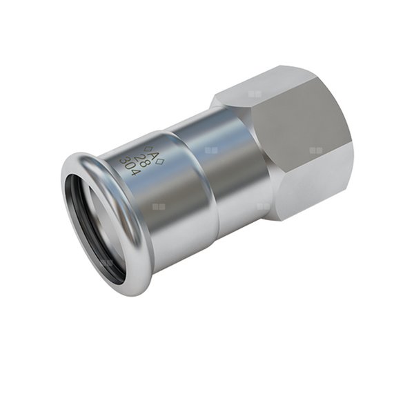 <A> Press Inox 304 Łącznik prosty GW 15 x RP 1/2"mm