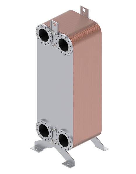 Mikropłytowy wymiennik ciepła XB71H-1, Il. płytek: 240, 25 bar, miedź