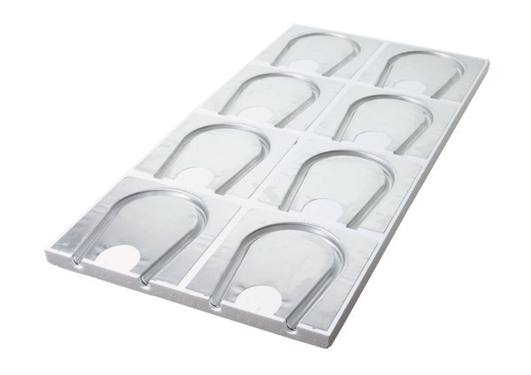 Panel czołowy SpeedUp EZ, wersja z aluminium (rozstaw rur 125 mm)