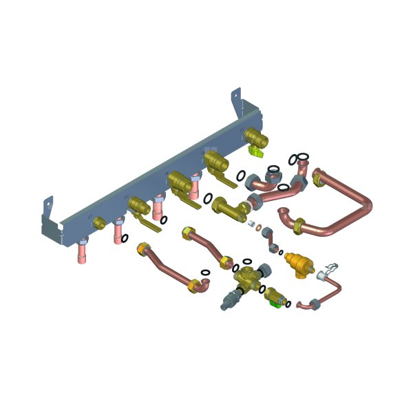Komplet zaworów z konsolą montażową do kotła MCR4 BIC