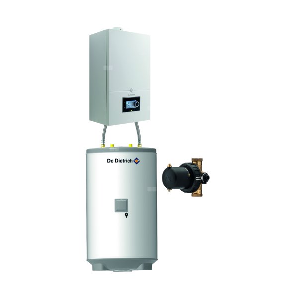 Pakiet - Kocioł gazowy jednofunkcyjny DE DIETRICH Virtuens Smart 24 kondensacyjny wiszący 3.3 - 26.1 kW + Zasobnik c.w.uAQUAvie150 + Filtr magnetyczny XS90 A