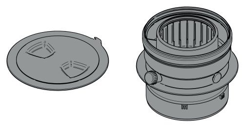 Adapter spalinowy 2x DN 150 na DN 100/150