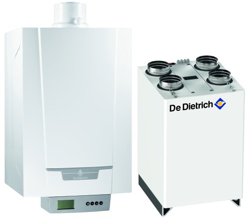 Pakiet - Kocioł gazowy jednofunkcyjny DE DIETRICH MCR3 Evo 24T kondensacyjny wiszący 6.1 - 24.8 kW + RekuperatorRecovens V400