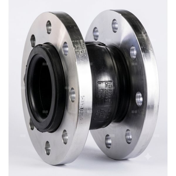 Kompensator gumowy EPDM kołnierze AISI 316, DN 200, L-130