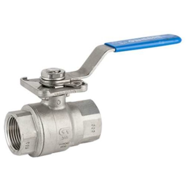 Kurek kulowy ze stali nierdzewnej z iso-top, DN 1 1/2”, 12/6
