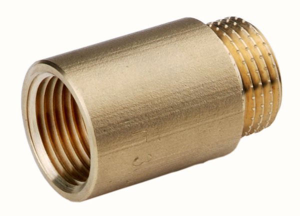 Przedłużka FERRO, mosiądz (żółta), 3/4'' (GZ x GW), 40 mm