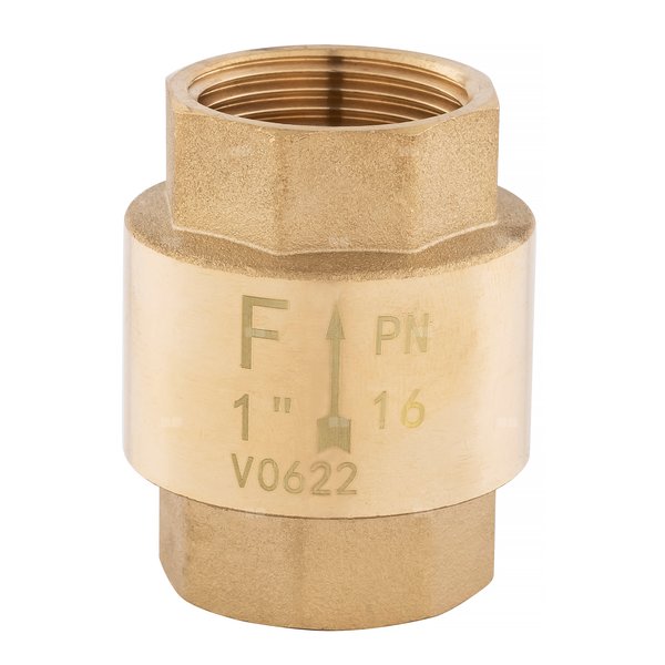 Zawór zwr. z element.zamyk. z tworzywa, 3'', nakr.-nakr.