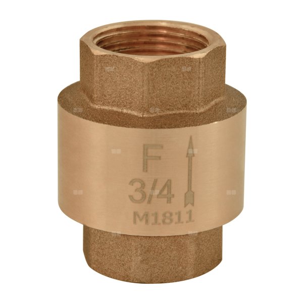 Zawór zwrotny FERRO z elementem zamykającym z tworzywa 3/4'' GW PN 10 max. 100'C