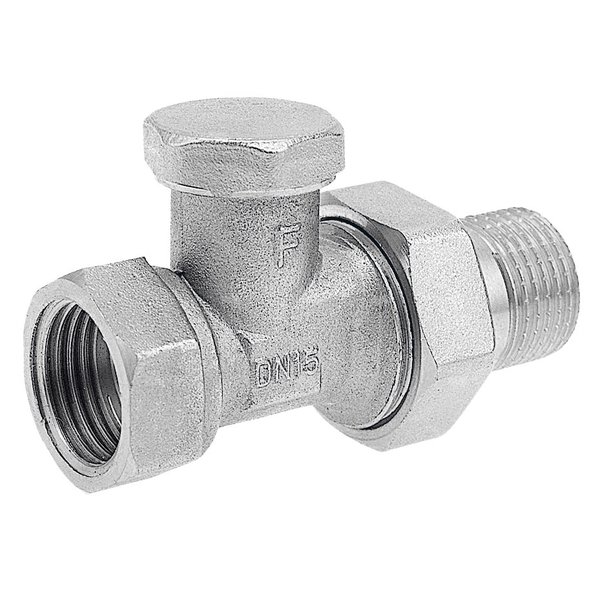 Zawór grzejnikowy odcinający prosty 1/2"