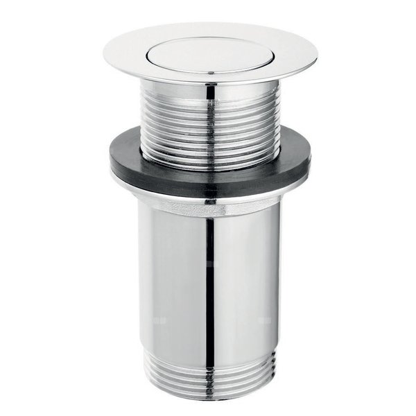 Zawór spustowy uniwerrsalny do umywalek bez przelewu, wysoki, chrom