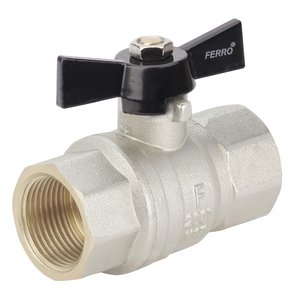 Zawór kulowy wodny 3/4" Herkules nakrętno-nakrętny z motylkiem