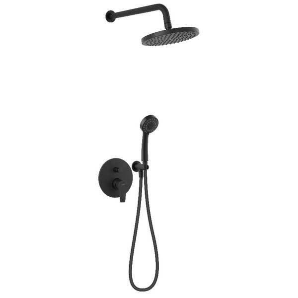 RITTO zestaw natryskowy podtynkowy z baterią, czarny