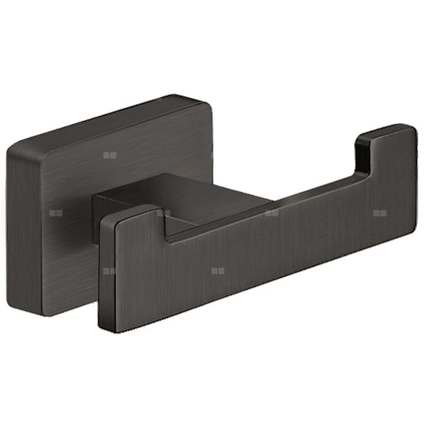 GRETA wieszak podwójny, gun metal