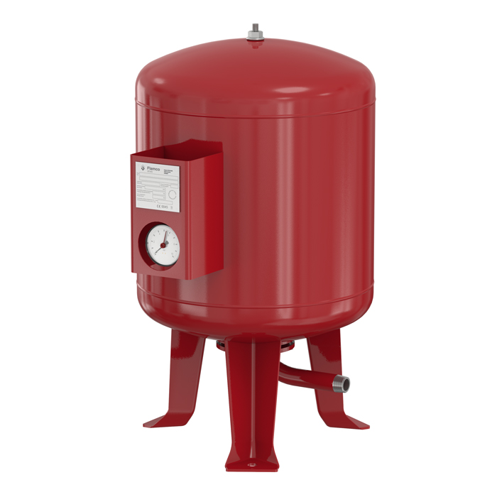 Naczynie wzbiorcze stojące FLAMCO MEIBES Flexcon M, pojemność 1200 l 6-, 16 bar / 120'C fi1 1/2'', kolor czerwony, do instalacji