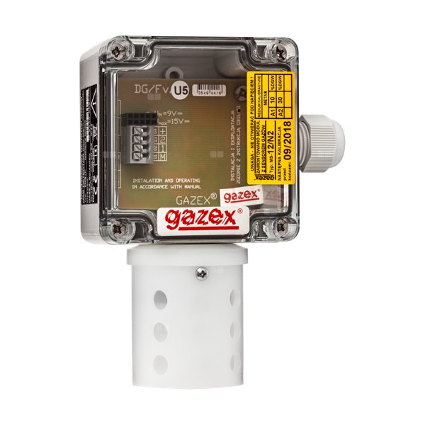 Detektor gazu tlenek węgla, 20/100 ppm(s15), sensor p-p, do zabudowy na kanale wentylacyjnym