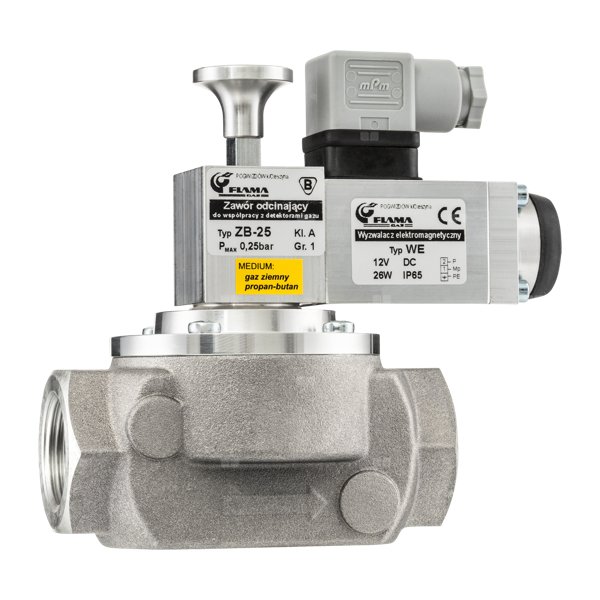 Zawór grzybkowy kołnierzowy DN 80, cewka 12V