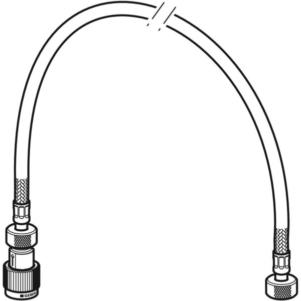 Wąż przyłączeniowy elastyczny GEBERIT DN 13, GW x GW, 1/2'' x 1/2'', długość 800 mm