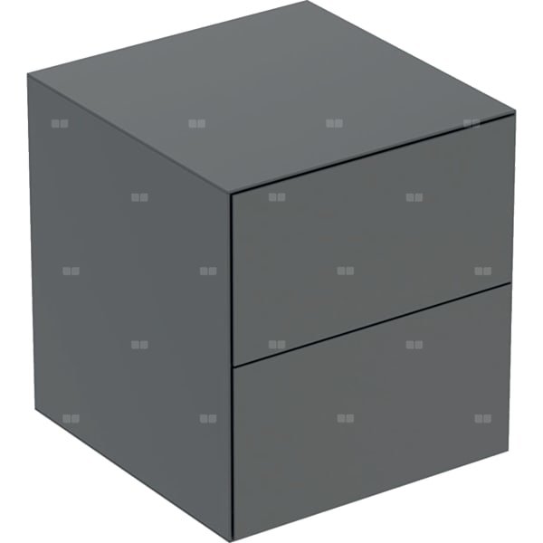 Szafka boczna Geberit ONE, z dwoma szufladami: 45x49.2x47cm, Lava / Lakierowany matowy