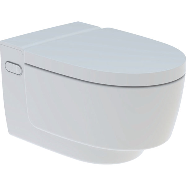 Urządzenie WC z funkcją higieny intymnej Geberit AquaClean Mera Comfort, wisząca miska WC: Miska ustępowa: biały / KeraTect, Panel dekoracyjny: biały