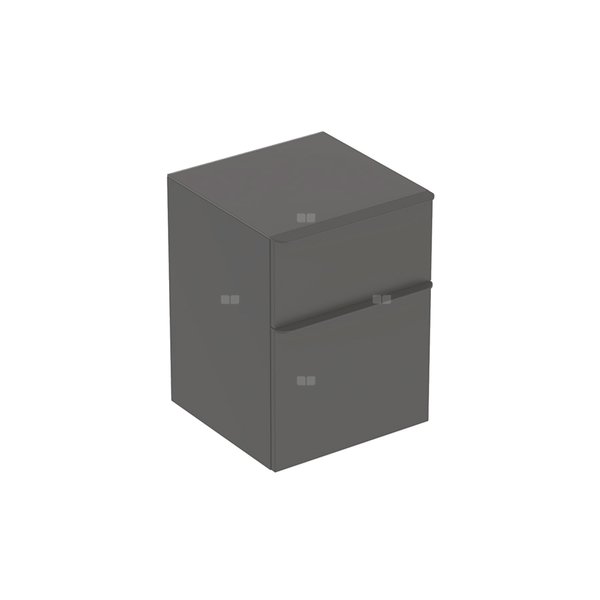 Geberit Smyle Square Szafka boczna, B45cm, H60cm, T47cm, z dwoma szufladami, lava