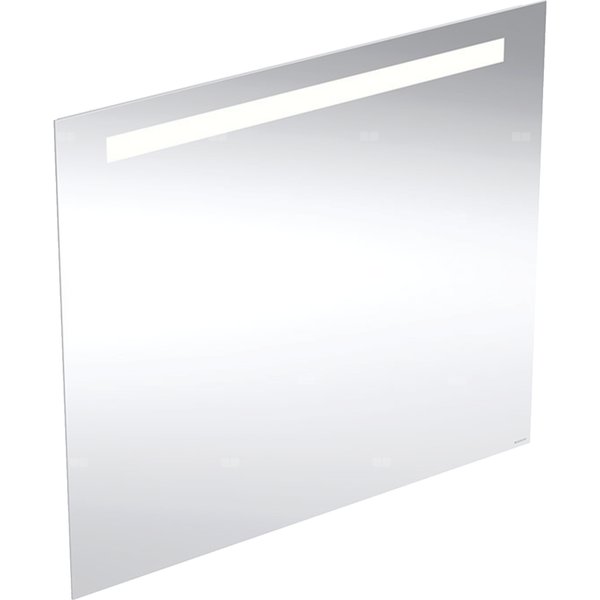 Geberit Option Basic Square Podświetlane lustro, B80cm, H70cm, T3.2cm, oświetlenie u góry, Aluminium anodyzowane
