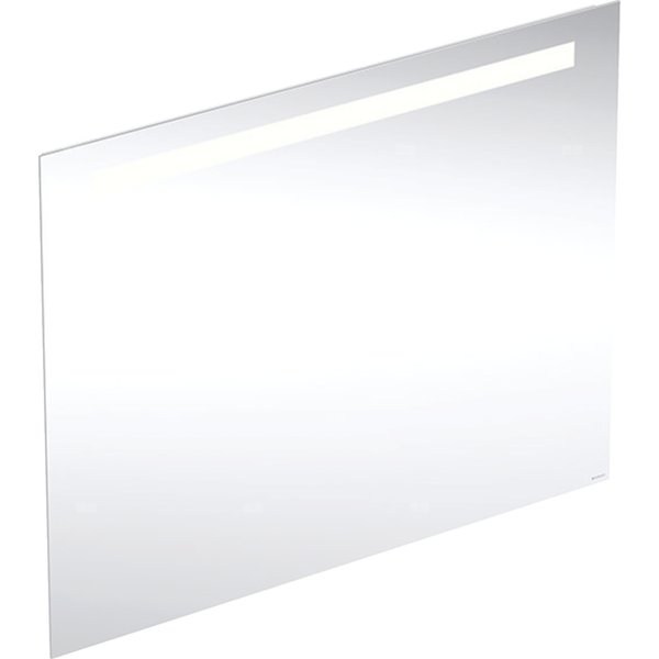 Geberit Option Basic Square Podświetlane lustro, B90cm, H70cm, T3.2cm, oświetlenie u góry, Aluminium anodyzowane