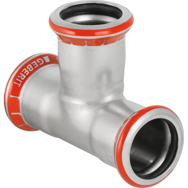 Trójnik GEBERIT Mapress C-Stahl równoprzelotowy 90' stal (ocynk) 108 mm MZ