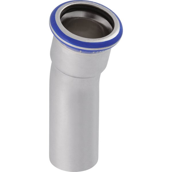 Kolano 15' GEBERIT Mapress Edelstahl jednokielichowe, stal nierdzewna, 88.9 mm, DN 80 x 88.9 mm x DN 80 (końcówka wciskowa x mufa zaprasowywana) z uszczelką