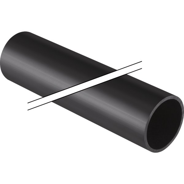 Rura GEBERIT Silent-db20 PE (PE) 135 x 3000 x 6 mm, czarna