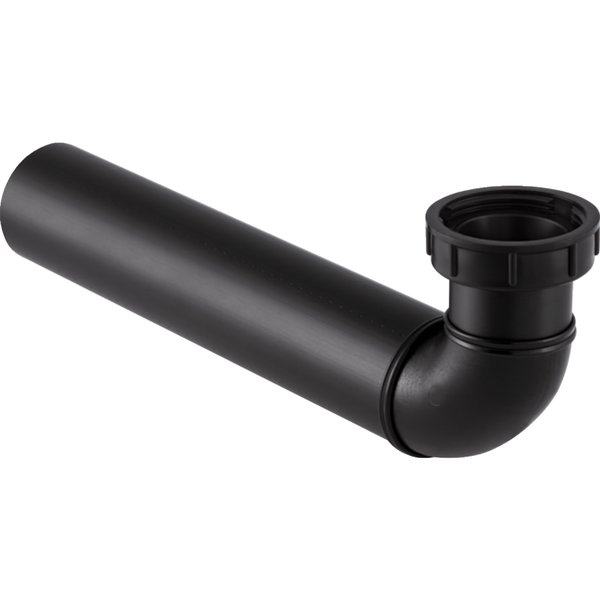 Kolano przyłączeniowe Geberit 90' z nakrętką: d=50mm, G=1 1/4″, Czarny