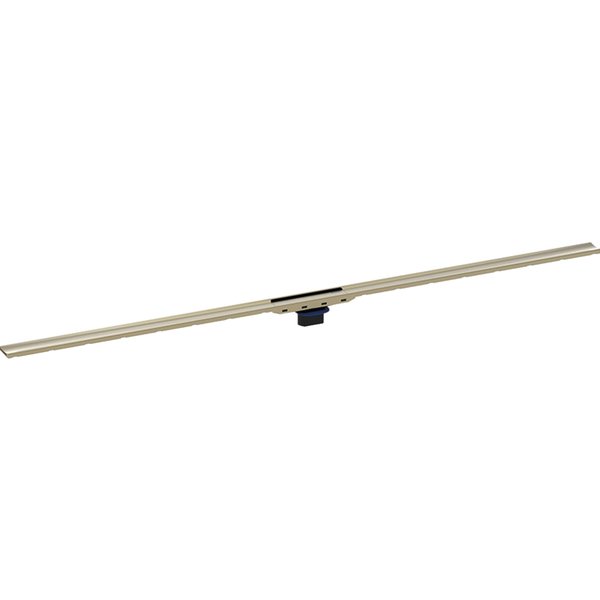 Odpływ liniowy Geberit CleanLine80: L=30–130cm, Rama: szampańska / polerowana, powlekana, Powierzchnia: szampańska / szczotkowana, powlekana