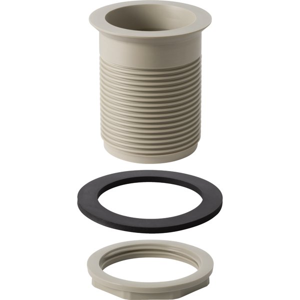 Zawór zestawu odpływowego Geberit z gwintem rurowym: Rg=1/8″, D=7cm, Szary RAL 7032