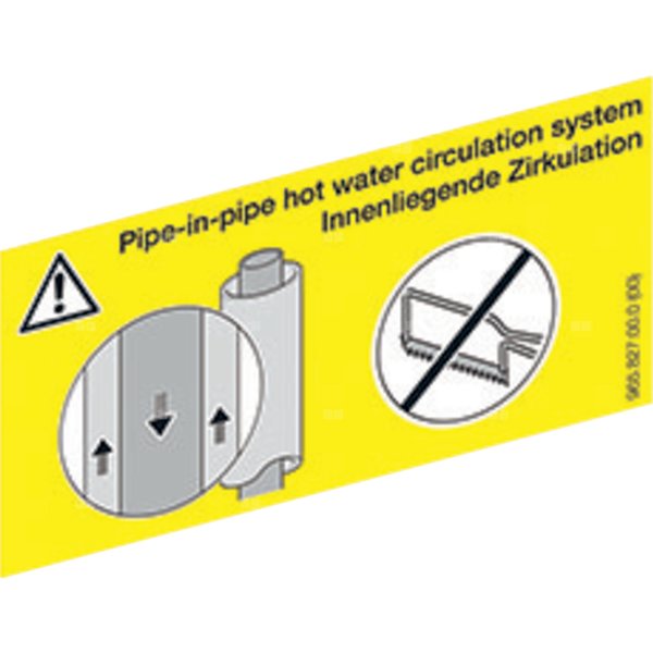 Naklejka informacyjna do systemu cyrkulacji wewnętrznej