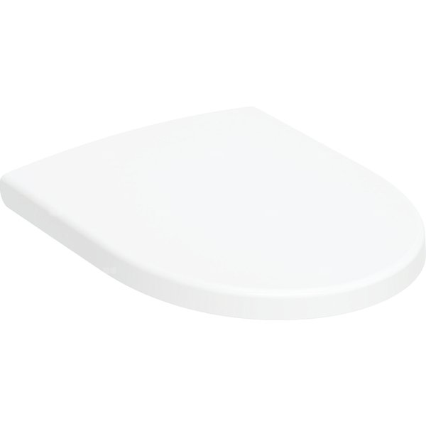 Deska sedesowa Geberit Light Oval: Wolne opadanie=Tak, Zawiasy wypinane=Tak, Mocowanie=Od góry, Biały-alpin / Błyszczący