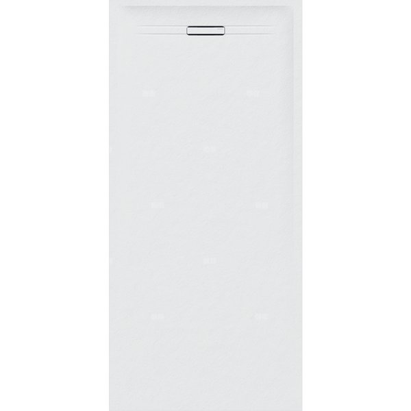 Brodzik prostokątny Geberit Sestra: 170x80x4cm, Biały / Struktura łupka