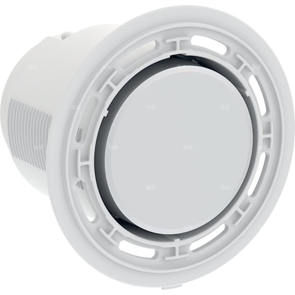 Przycisk Geberit do zdalnego uruchamiania spłukiwania typ 01, pneumatyczny, okrągły, do spłukiwania jednoilościowego: Chrom matowy / Z powłoką easy-to-clean