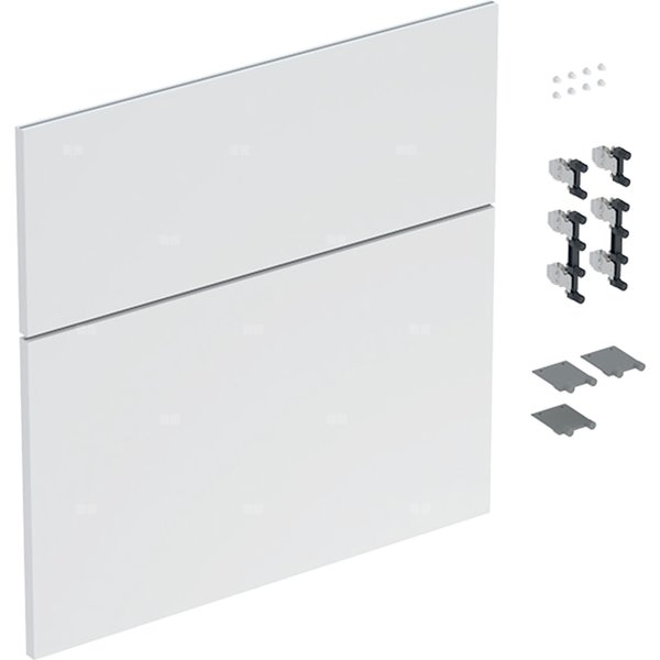 Zestaw frontów szuflad (2 szt.) do dolnej szafki pod umywalkę GEBERIT iCon, kol. biały matowy szer.600 mm