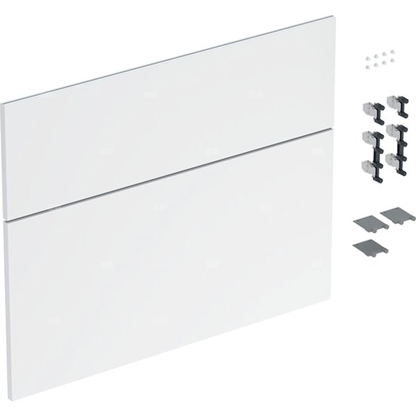 Zestaw frontów szuflad (2 szt.) do dolnej szafki pod umywalkę GEBERIT iCon, kol. biały wysoki połysk szer.750 mm