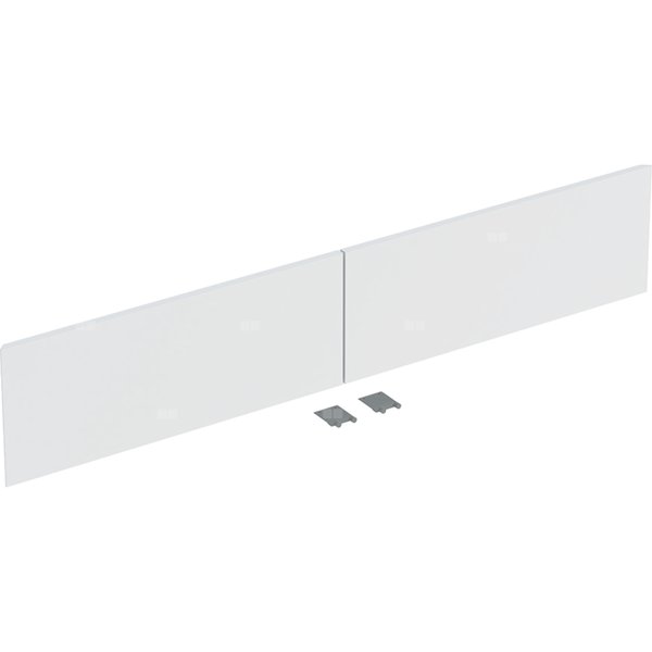 Zestaw frontów szuflad (2 szt.) do dolnej szafki pod umywalkę z dwoma szufladami GEBERIT ONE, kol. biały matowy